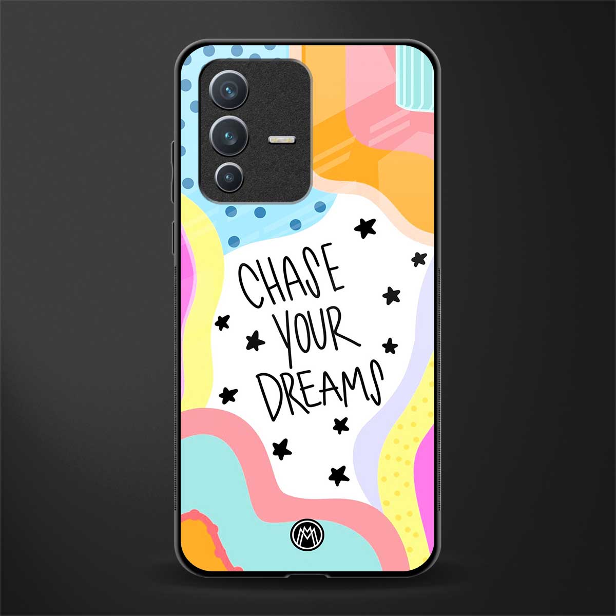 chase your dreams glass case for vivo v23 5g image