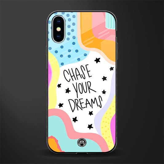 chase your dreams glass case for iphone x image