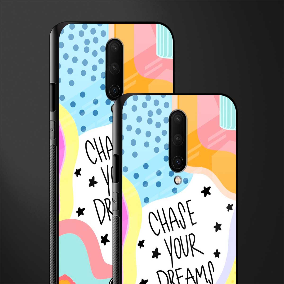 chase your dreams glass case for oneplus 7 pro image-2