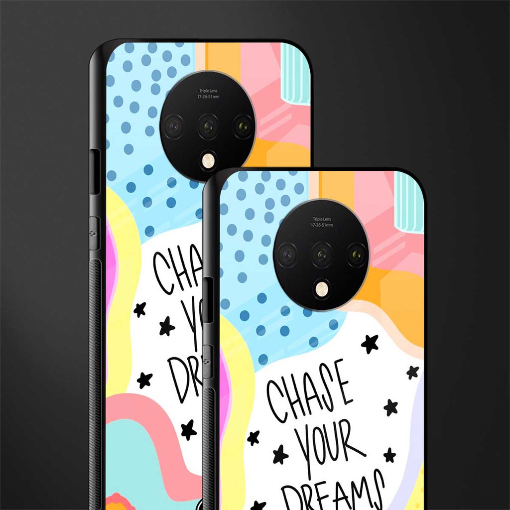 chase your dreams glass case for oneplus 7t image-2