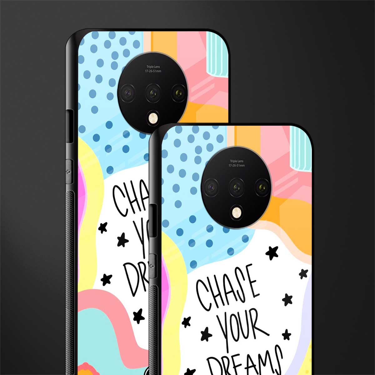chase your dreams glass case for oneplus 7t image-2