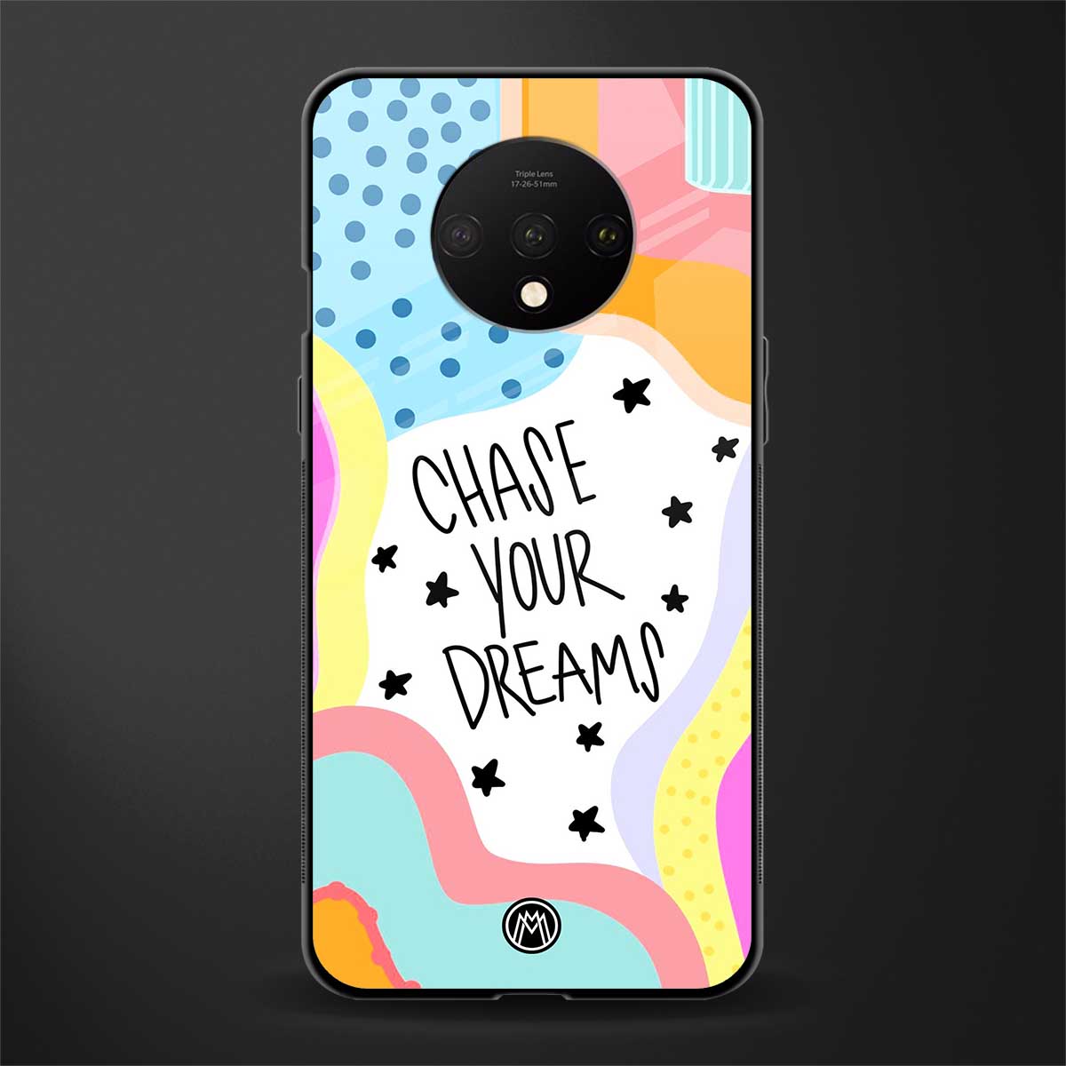 chase your dreams glass case for oneplus 7t image