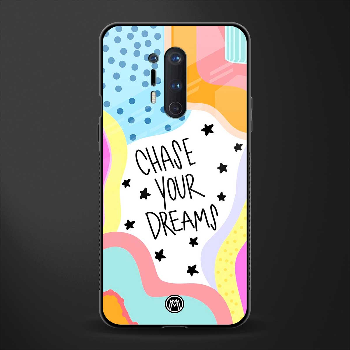 chase your dreams glass case for oneplus 8 pro image