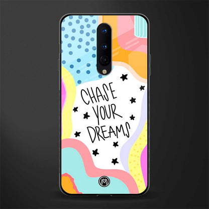 chase your dreams glass case for oneplus 8 image