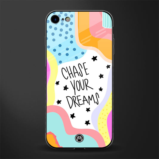 chase your dreams glass case for iphone se 2020 image