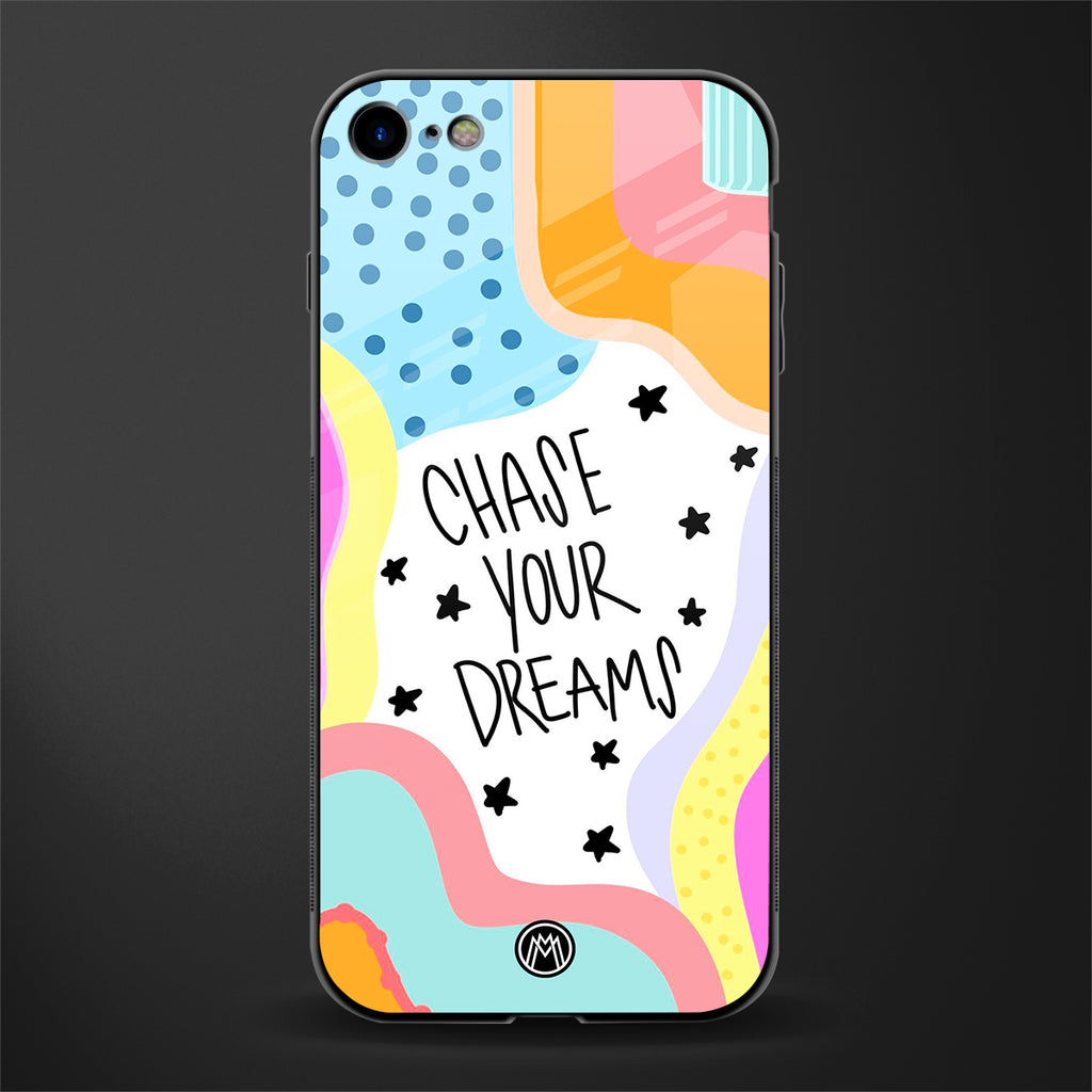 chase your dreams glass case for iphone 8 image