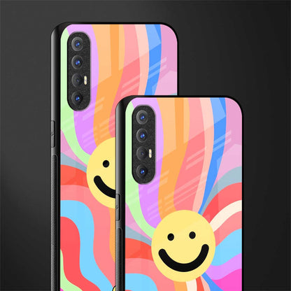 cheerful smiley glass case for oppo reno 3 pro image-2