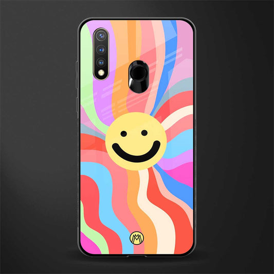 cheerful smiley glass case for vivo y19 image