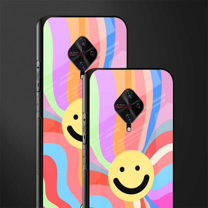cheerful smiley glass case for vivo s1 pro image-2