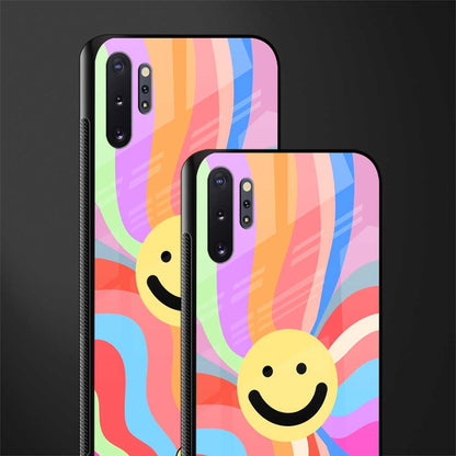 cheerful smiley glass case for samsung galaxy note 10 plus image-2