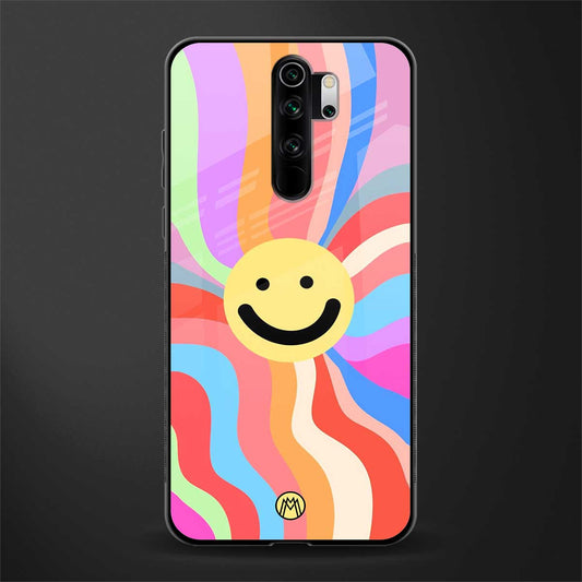 cheerful smiley glass case for redmi note 8 pro image