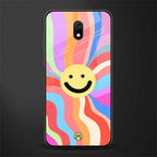 cheerful smiley glass case for redmi 8a image