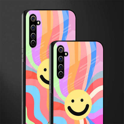 cheerful smiley glass case for realme x50 pro image-2