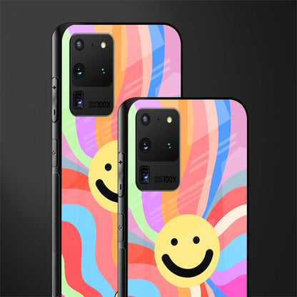 cheerful smiley glass case for samsung galaxy s20 ultra image-2