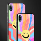 cheerful smiley glass case for vivo y91i image-2