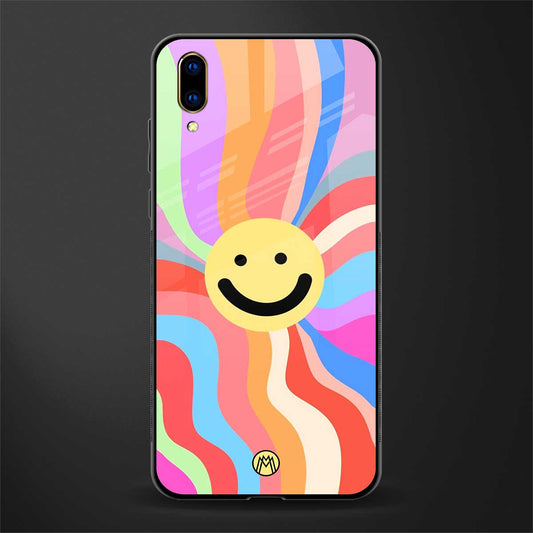 cheerful smiley glass case for vivo v11 pro image