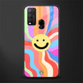 cheerful smiley glass case for vivo y50 image