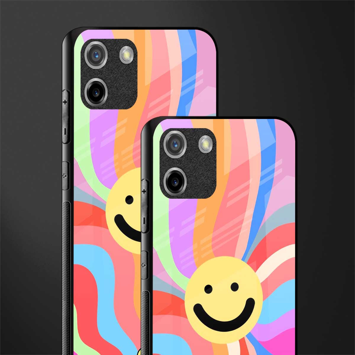 cheerful smiley glass case for realme c11 image-2