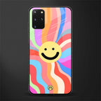 cheerful smiley glass case for samsung galaxy s20 plus image