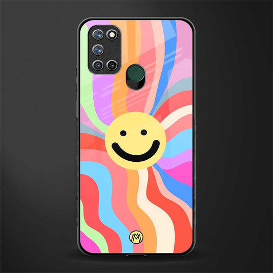 cheerful smiley glass case for realme 7i