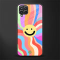 cheerful smiley glass case for samsung galaxy a12 image