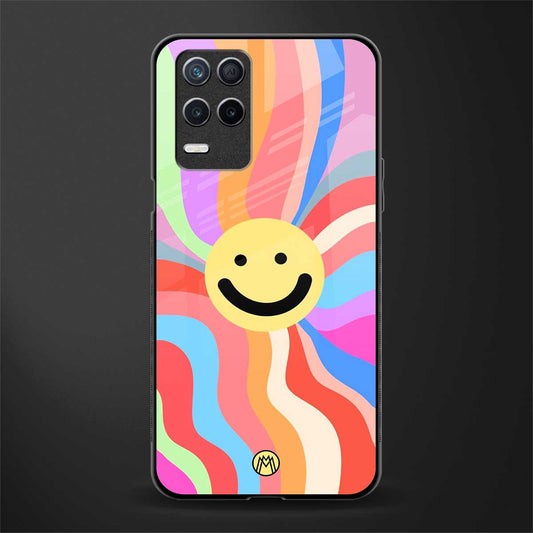 cheerful smiley glass case for realme 8 5g image