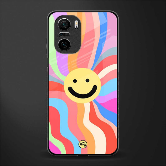 cheerful smiley glass case for mi 11x 5g image