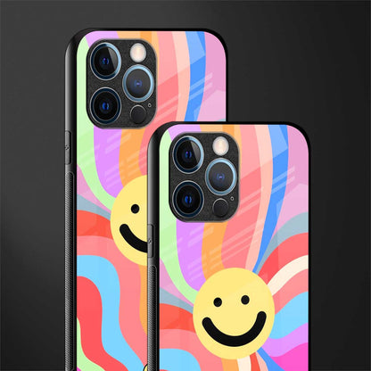 cheerful smiley glass case for iphone 12 pro image-2