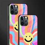cheerful smiley glass case for iphone 12 pro max image-2