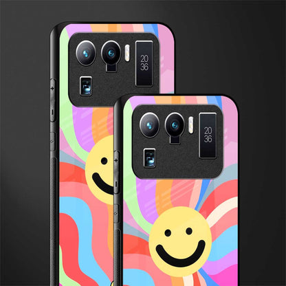 cheerful smiley glass case for mi 11 ultra 5g image-2