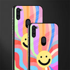 cheerful smiley glass case for samsung a11 image-2