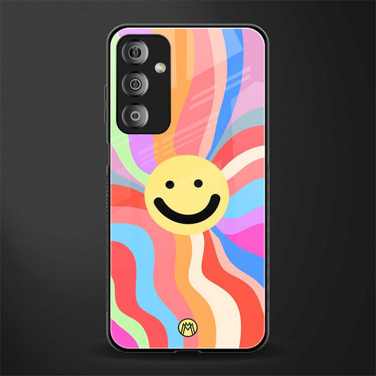 cheerful smiley back phone cover | glass case for samsung galaxy f23 5g