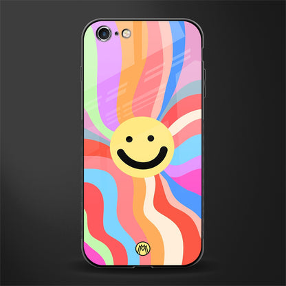 cheerful smiley glass case for iphone 6 plus image