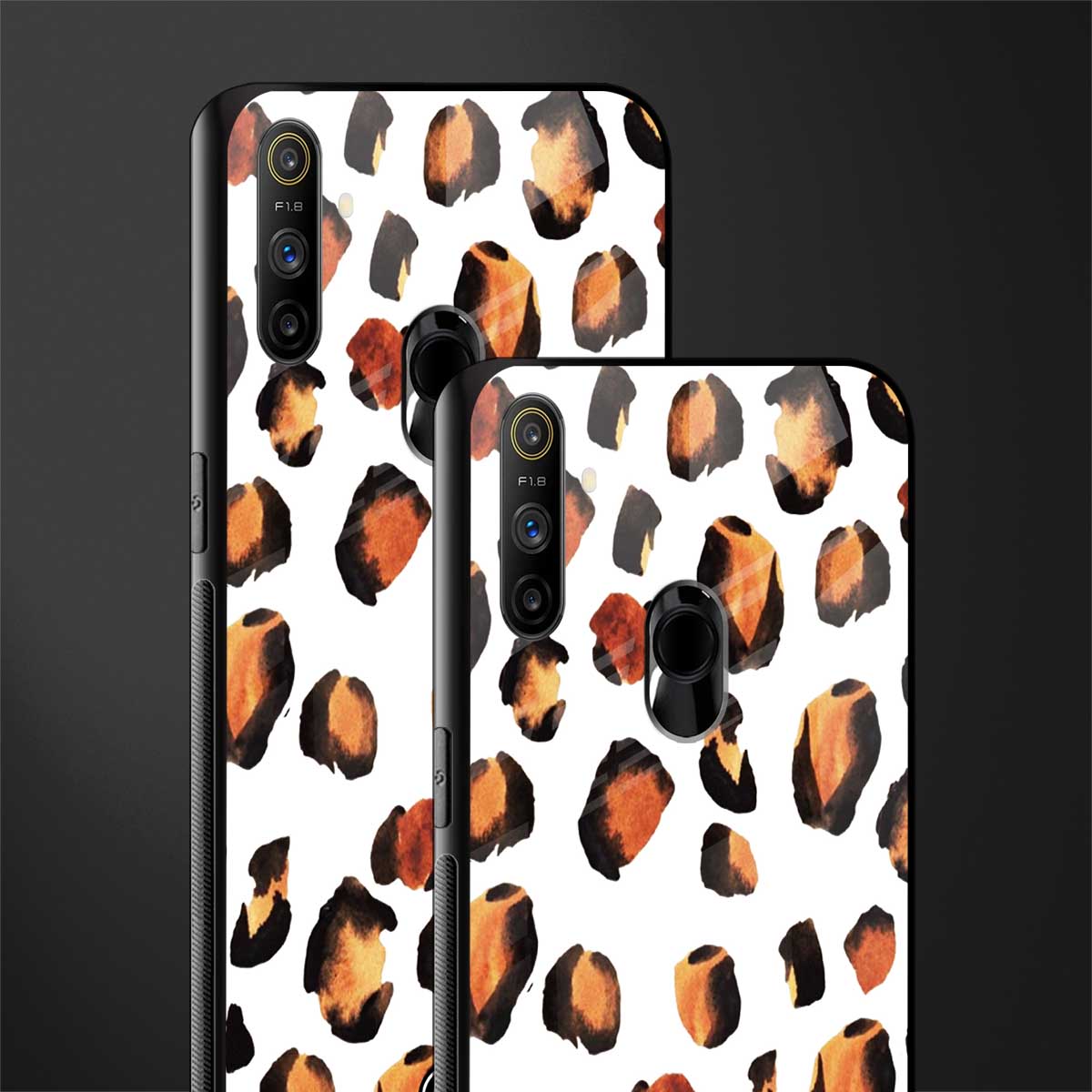 cheetah fur glass case for realme narzo 20a image-2