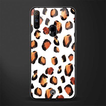 cheetah fur glass case for realme narzo 10a image