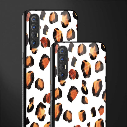 cheetah fur glass case for oppo reno 3 pro image-2