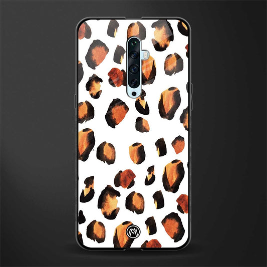 cheetah fur glass case for oppo reno 2z image