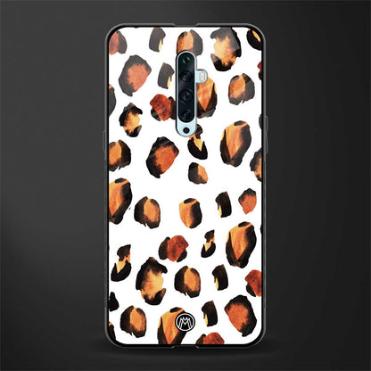 cheetah fur glass case for oppo reno 2f image