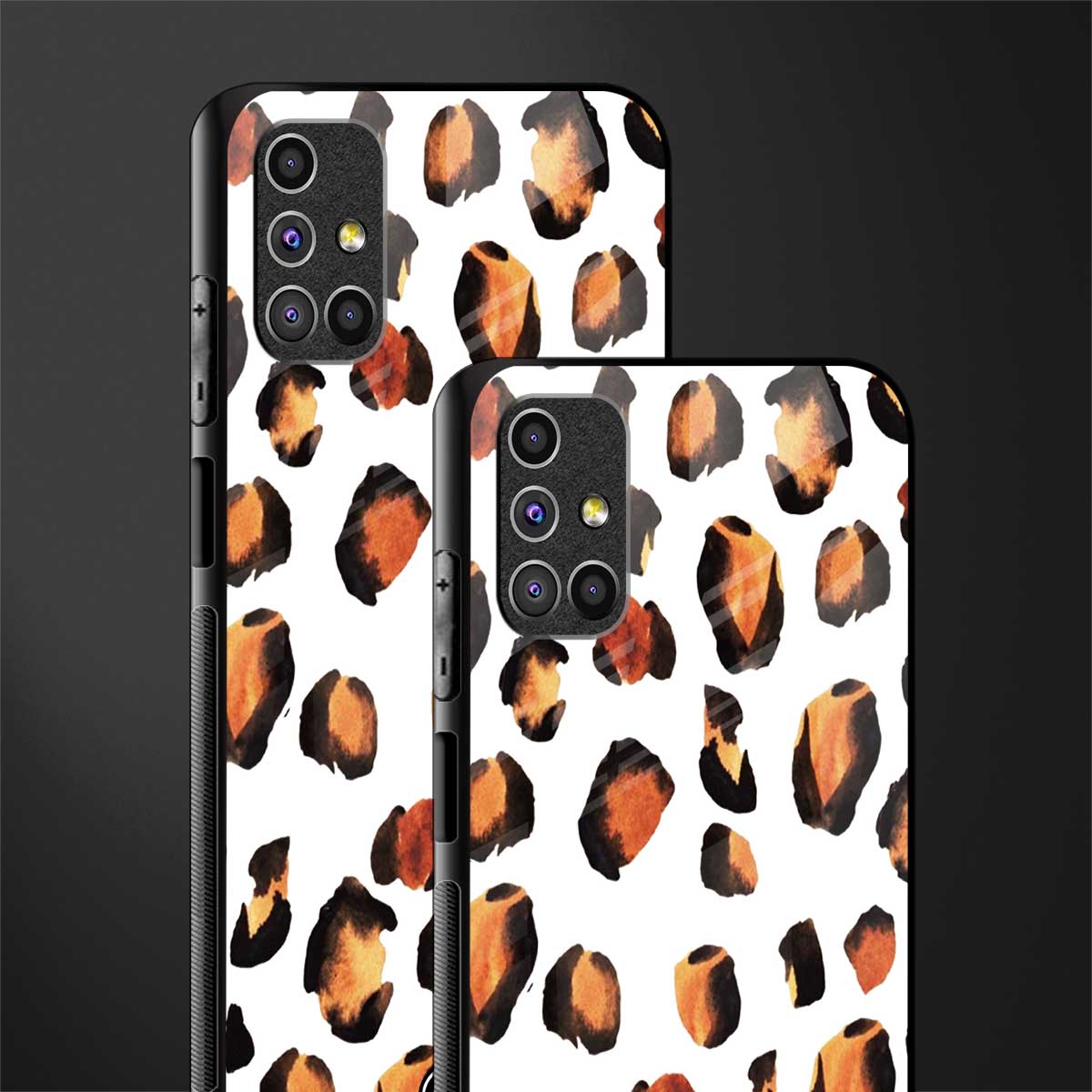 cheetah fur glass case for samsung galaxy m51 image-2