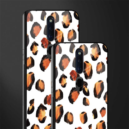 cheetah fur glass case for oppo f11 pro image-2