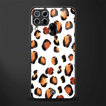 cheetah fur glass case for realme c15 image