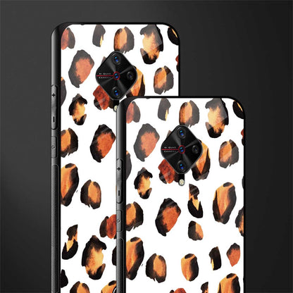 cheetah fur glass case for vivo s1 pro image-2