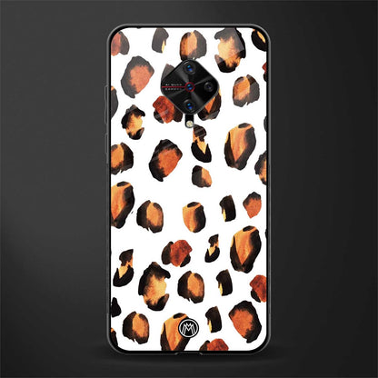 cheetah fur glass case for vivo s1 pro image