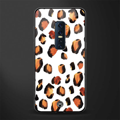 cheetah fur glass case for vivo v17 pro image