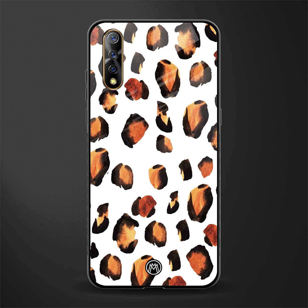 cheetah fur glass case for vivo s1 image