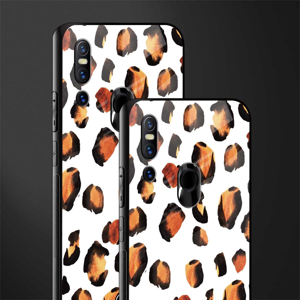 cheetah fur glass case for vivo v15 image-2