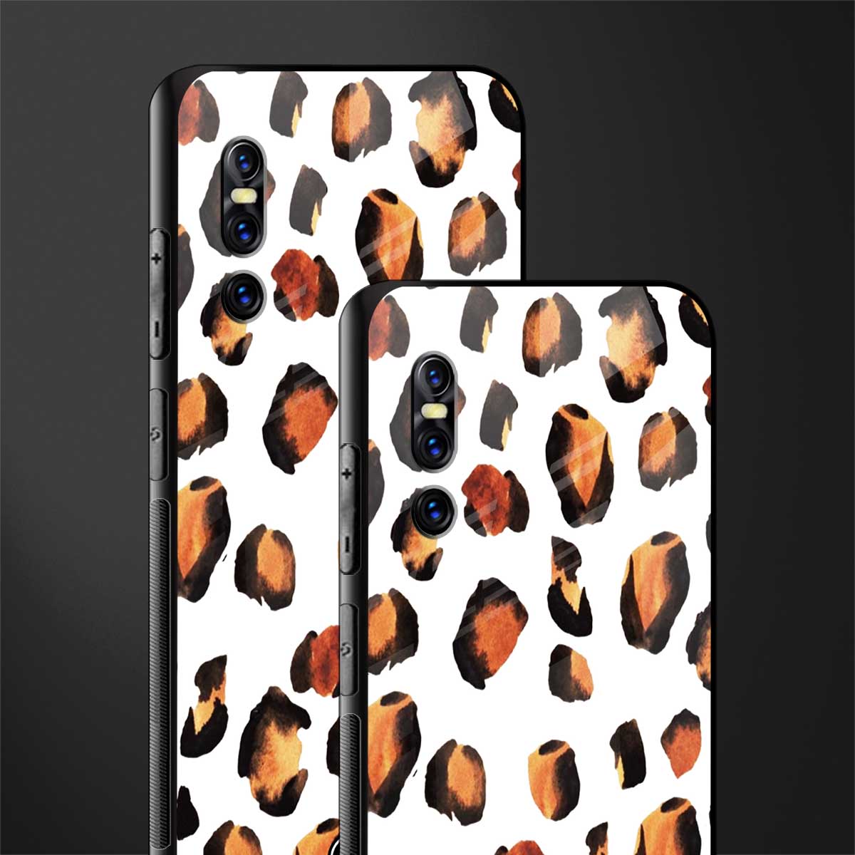 cheetah fur glass case for vivo v15 pro image-2