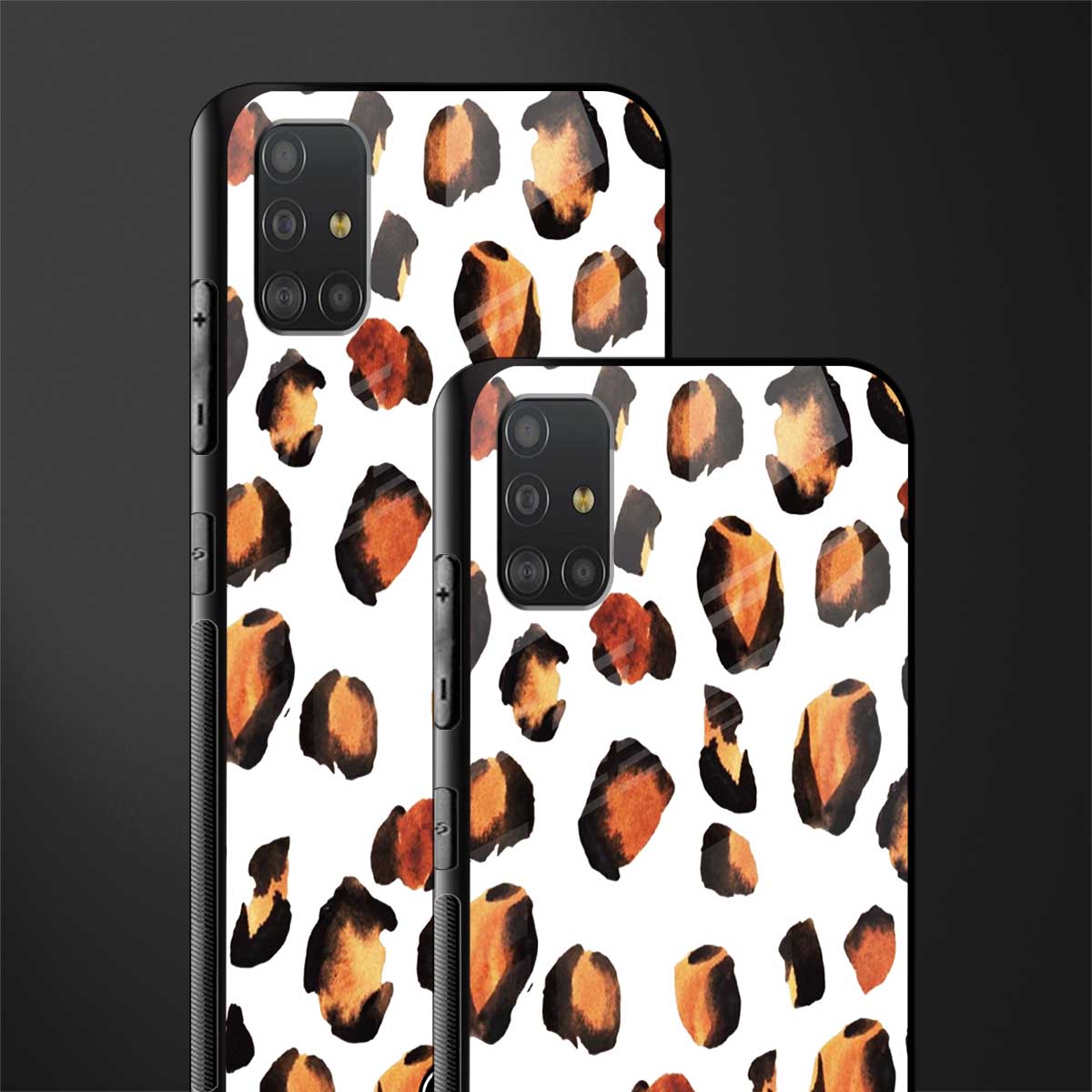 cheetah fur glass case for samsung galaxy a51 image-2