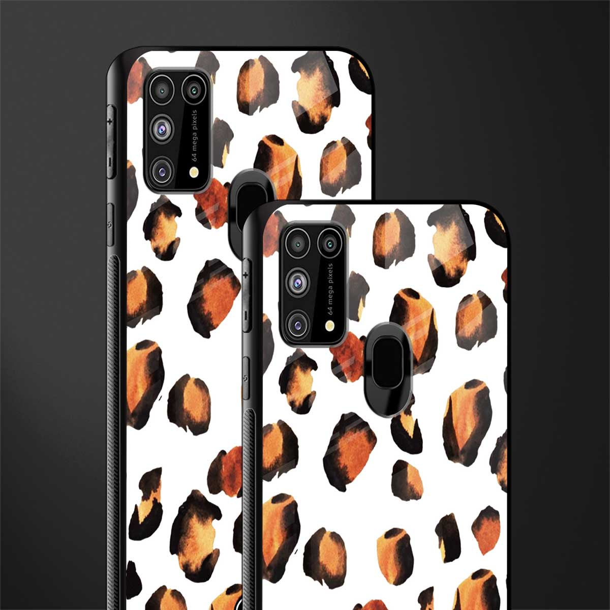 cheetah fur glass case for samsung galaxy m31 image-2