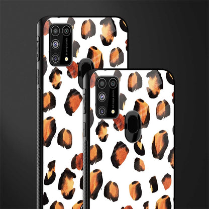 cheetah fur glass case for samsung galaxy m31 prime edition image-2